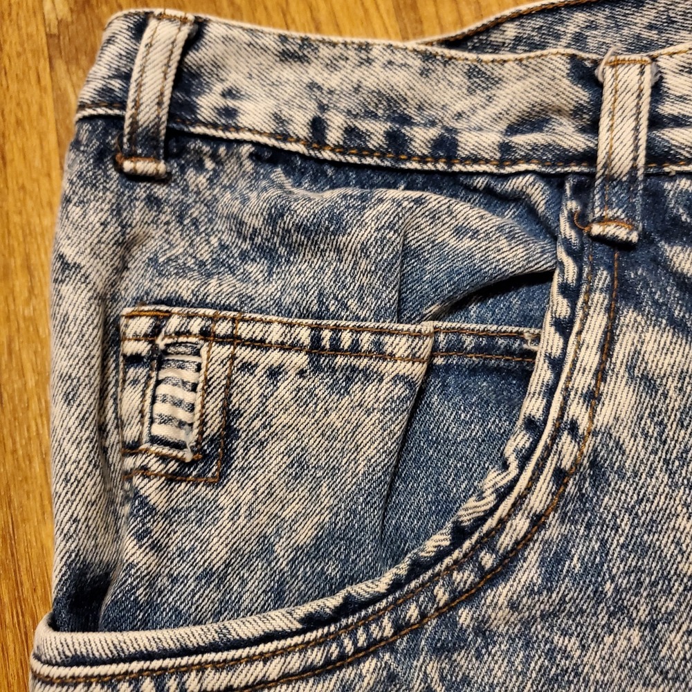 Vintage 90s Acid Wash Shorts Men 35‎ Freeway Gitano Denim Blue Jean Casual - Picture 3 of 9